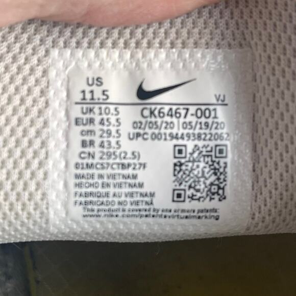 NIKE AIR MAX 90 Sneakers Men’s 11.5 Premium Recycled Canvas Pack Athletic Shoes - Picture 7 of 8